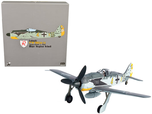 Focke-Wulf FW 190A-4 Fighter Aircraft "Major Siegfried Schnell Luftwaffe JG2 France" (1943) 1/72 Diecast Model