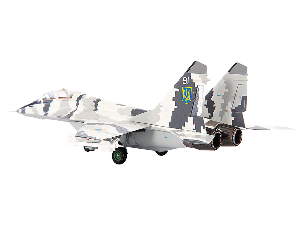 Mikoyan MiG-29UB Fulcrum-B Fighter Aircraft "Vasylkiv Air Base Ukraine" (2021) Ukrainian Air Force 1/72 Diecast Model