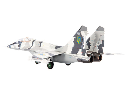 Mikoyan MiG-29UB Fulcrum-B Fighter Aircraft "Vasylkiv Air Base Ukraine" (2021) Ukrainian Air Force 1/72 Diecast Model