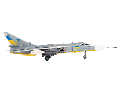 Sukhoi Su-24M Fencer-D Bomber Aircraft "Ukraine War" (2023) Ukrainian Air Force 1/72 Diecast Model
