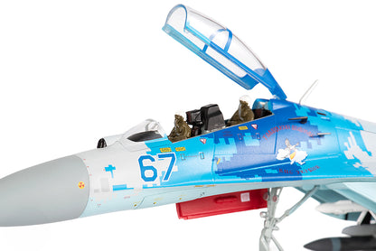 Sukhoi Su-27UB Flanker Aircraft "831st Tactical Aviation Brigade" (2017) Ukrainian Air Forces 1/72 Diecast Model