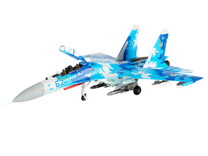Sukhoi Su-27UB Flanker Aircraft "831st Tactical Aviation Brigade" (2017) Ukrainian Air Forces 1/72 Diecast Model