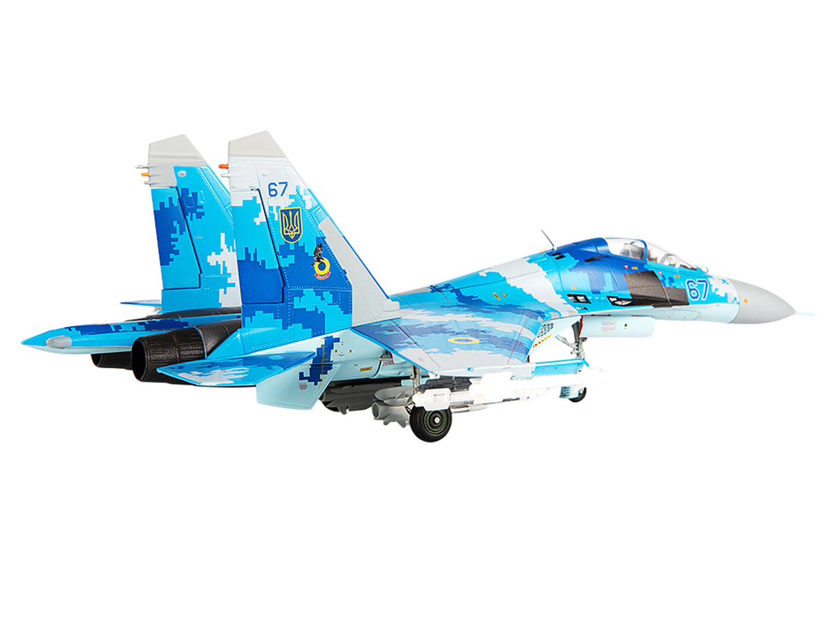 Sukhoi Su-27UB Flanker Aircraft "831st Tactical Aviation Brigade" (2017) Ukrainian Air Forces 1/72 Diecast Model