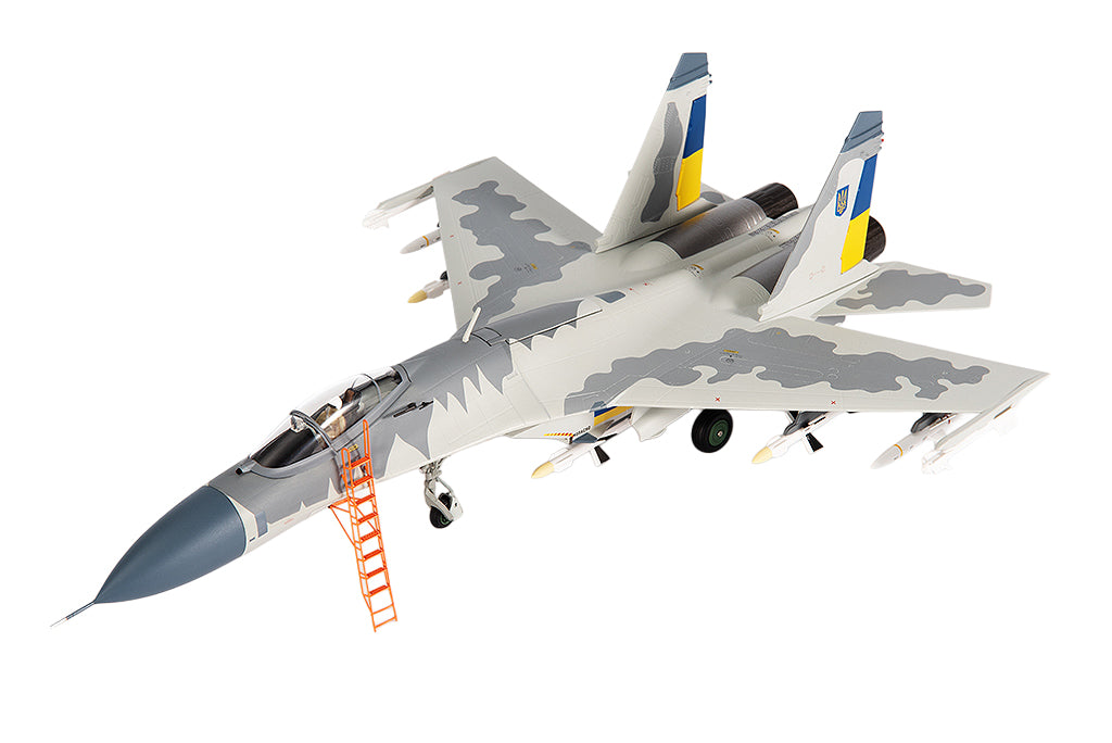 Sukhoi Su-27 Flanker Aircraft "Ukraine War" (2023) Ukrainian Air Forces 1/72 Diecast Model