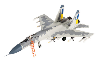 Sukhoi Su-27 Flanker Aircraft "Ukraine War" (2023) Ukrainian Air Forces 1/72 Diecast Model