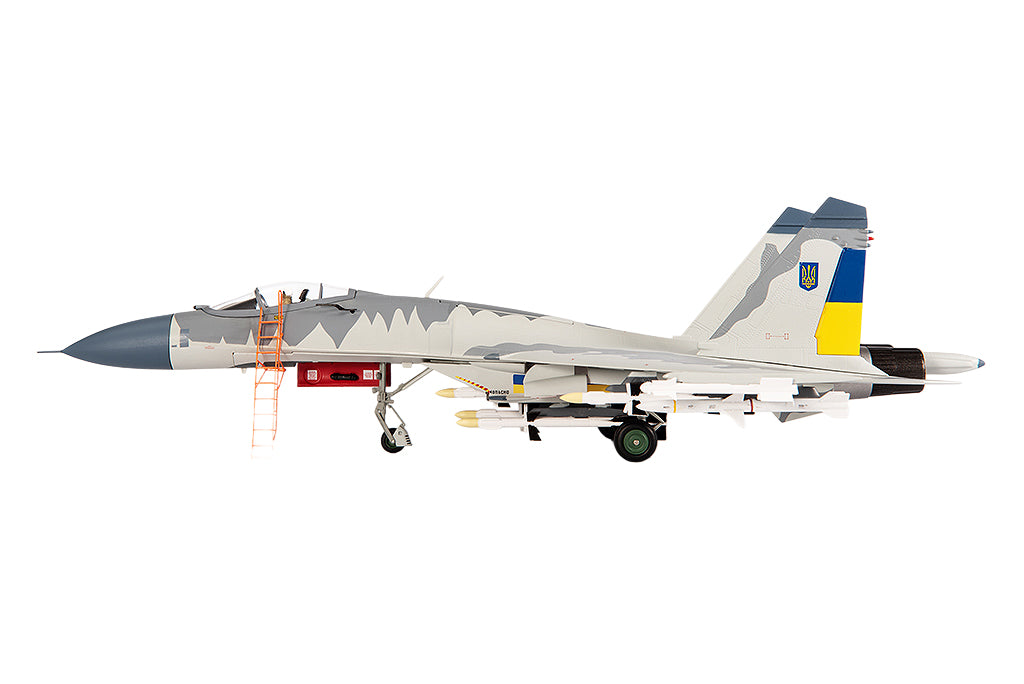 Sukhoi Su-27 Flanker Aircraft "Ukraine War" (2023) Ukrainian Air Forces 1/72 Diecast Model