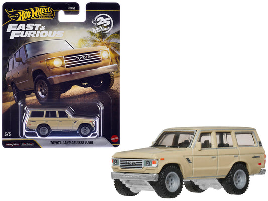 Toyota Land Cruiser FJ60 Tan "Hobbs & Shaw" (2019) Movie "Fast & Furious" Series Diecast Model Car