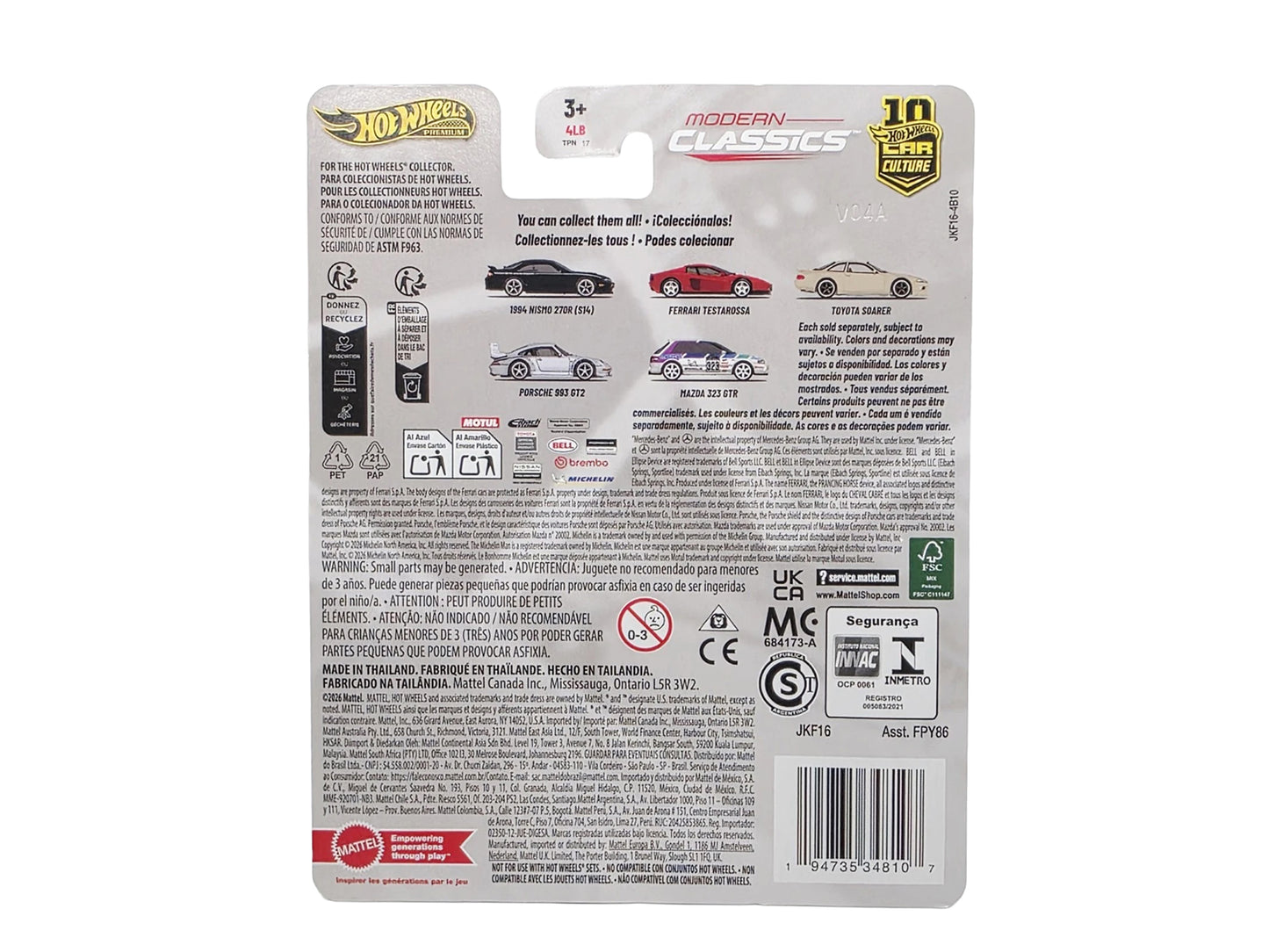 Porsche 993 GT2 Gray Metallic "Modern Classics" Series Diecast Model Car