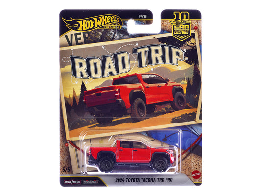 2024 Toyota Tacoma TRD PRO Pickup Truck Red "Road Trip" Series Diecast Model Car