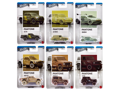 "Pantone" 10 piece Set B "Silver Series" Diecast Model Cars