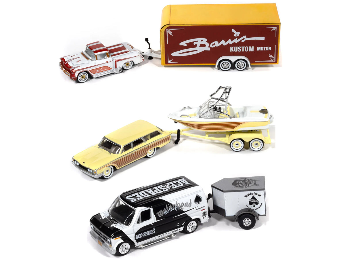 "Tow & Go" 2026 Release 2 Set of 3 pieces 1/64 Diecast Model Cars