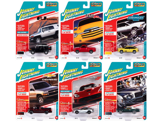 "Classic Gold Collection" 2022 Set B of 6 Cars Release 3 1/64 Diecast Model Cars
