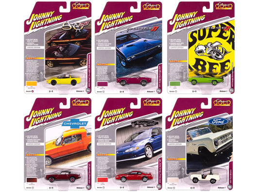 "Classic Gold Collection" 2025 Release 1 Set A of 6 Cars 1/64 Diecast Model Cars