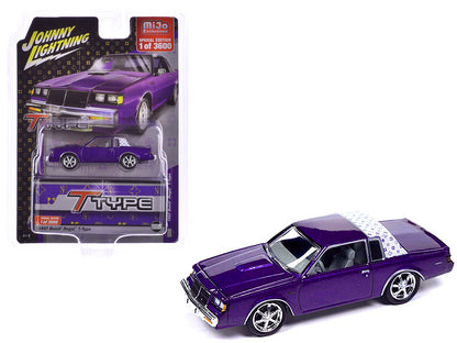 1987 Buick Regal T-Type Purple Metallic Limited Edition to 3600 pieces Worldwide 1/64 Diecast Model Car