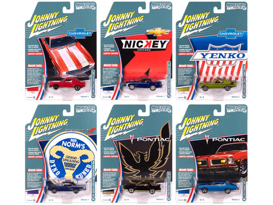 "Muscle Cars USA" 2025 Release 1 Set B of 6 pieces 1/64 Diecast Model Cars