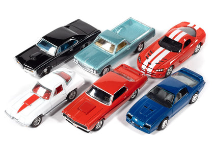 "Muscle Cars USA" 2025 Release 3 Set A of 6 pieces "MECUM Auctions" 1/64 Diecast Model Cars