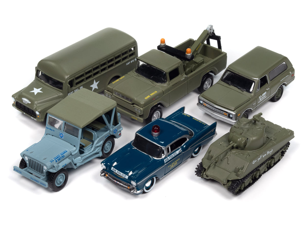 "Military" Set B of 6 pieces 2024 Release 2 Limited Edition Diecast Models