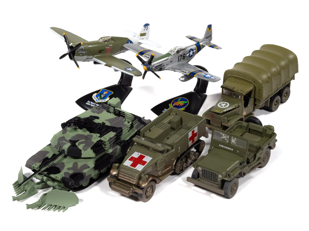 "Military" Set A of 6 pieces 2026 Release 1 Limited Edition 1/64 Diecast Model Cars