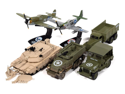 "Military" Set B of 6 pieces 2026 Release 1 Limited Edition 1/64 Diecast Model Cars