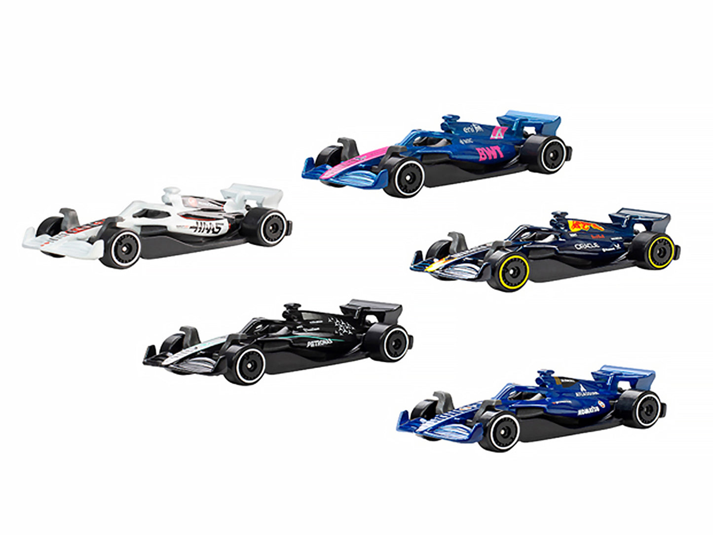 2025 Formula 1 World Championship 5 piece Set Diecast Model Cars