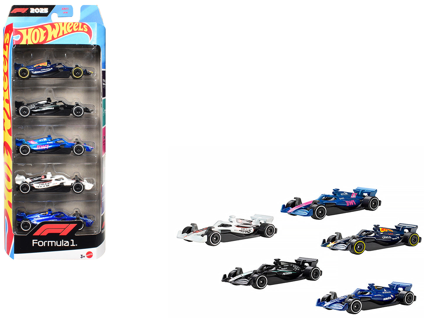 2025 Formula 1 World Championship 5 piece Set Diecast Model Cars