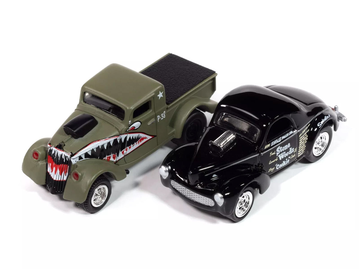 Johnny Lightning "2-Packs" 2024 Release 1 Set B of 6 pieces 1/64 Diecast Model Cars