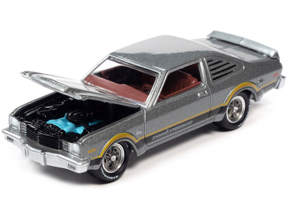 1976 Plymouth Volare Road Runner Silver Cloud Metallic with Stripes "OK Used Cars" Series Limited Edition to 18056 pieces Worldwide 1/64 Diecast Model Car