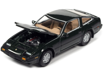 1984 Nissan 300ZX Dark Green with Black Stripes "Classic Gold Collection" Series Limited Edition to 12480 pieces Worldwide 1/64 Diecast Model Car