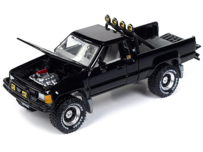 1985 Toyota SR5 Pickup Truck Black "Mystery Matinee" Movie Pop Culture 2024 Release 1 1/64 Diecast Model Car