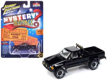 1985 Toyota SR5 Pickup Truck Black "Mystery Matinee" Movie Pop Culture 2024 Release 1 1/64 Diecast Model Car