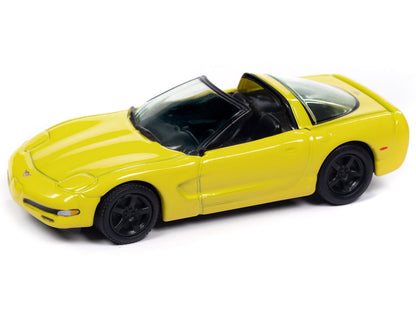 2003 Chevrolet Corvette Convertible "50th Anniversary" Millennium Yellow "Classic Gold Collection" 1/64 Diecast Model Car