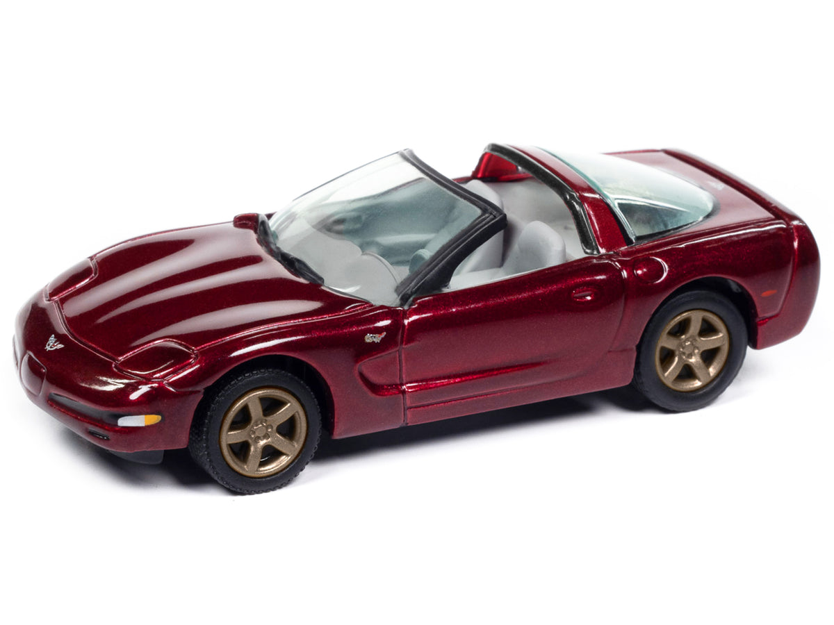 2003 Chevrolet Corvette Convertible "50th Anniversary" Anniversary Red Metallic "Classic Gold Collection" 1/64 Diecast Model Car