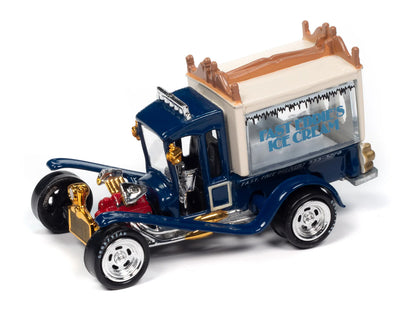 George Barris Ice Cream Truck Blue "Classic Plastic" "Pop Culture" 2024 Release 2 1/64 Diecast Model Car