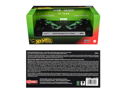 "Kick Sauber F1 Team" Formula One F1 World Championship (2025) 2 Piece Set Diecast Model Cars