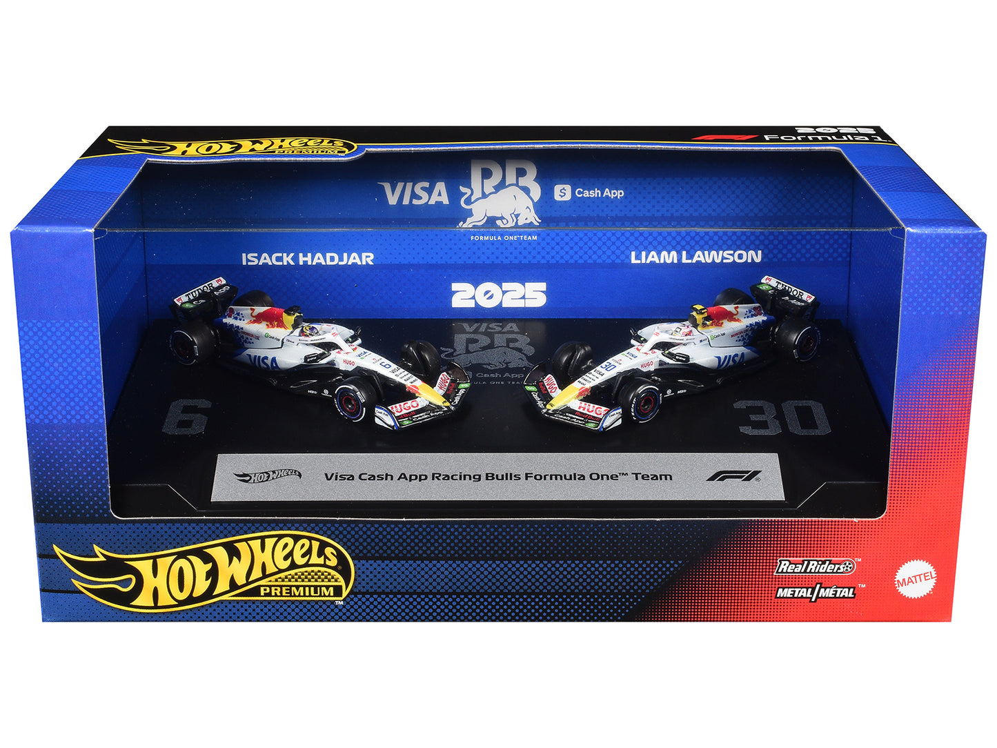"Visa Cash App Racing Bulls Formula One Team" Formula One F1 World Championship (2025) 2 Piece Set Diecast Model Cars