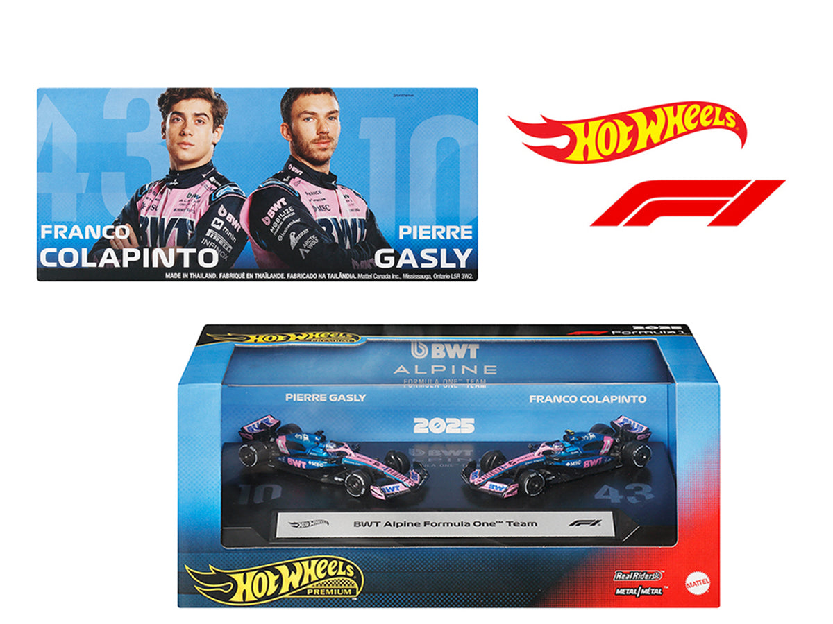 "BWT Alpine Formula One Team" Formula One F1 World Championship (2025) 2 Piece Set Diecast Model Cars