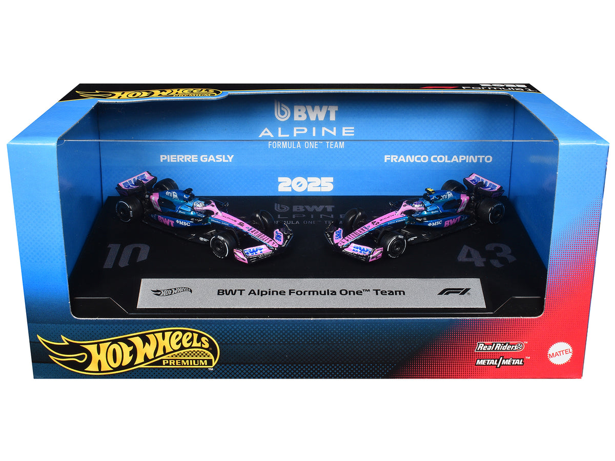 "BWT Alpine Formula One Team" Formula One F1 World Championship (2025) 2 Piece Set Diecast Model Cars