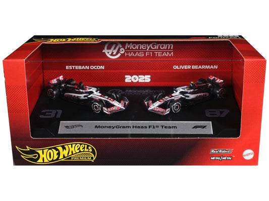 "MoneyGram Haas F1 Team" Formula One F1 World Championship (2025) 2 Piece Set Diecast Model Cars