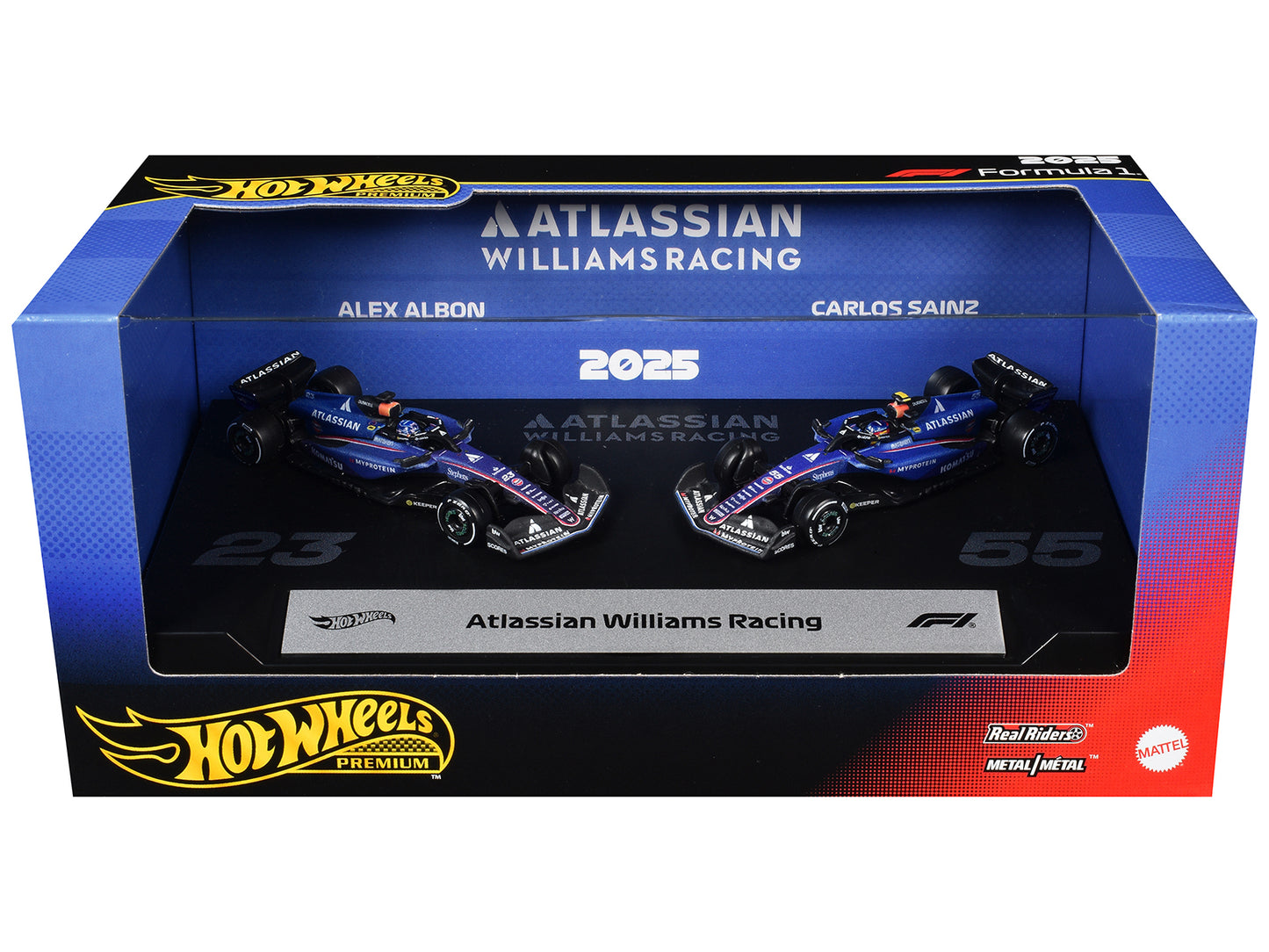 "Atlassian Williams Racing" Formula One F1 World Championship (2025) 2 Piece Set Diecast Model Cars