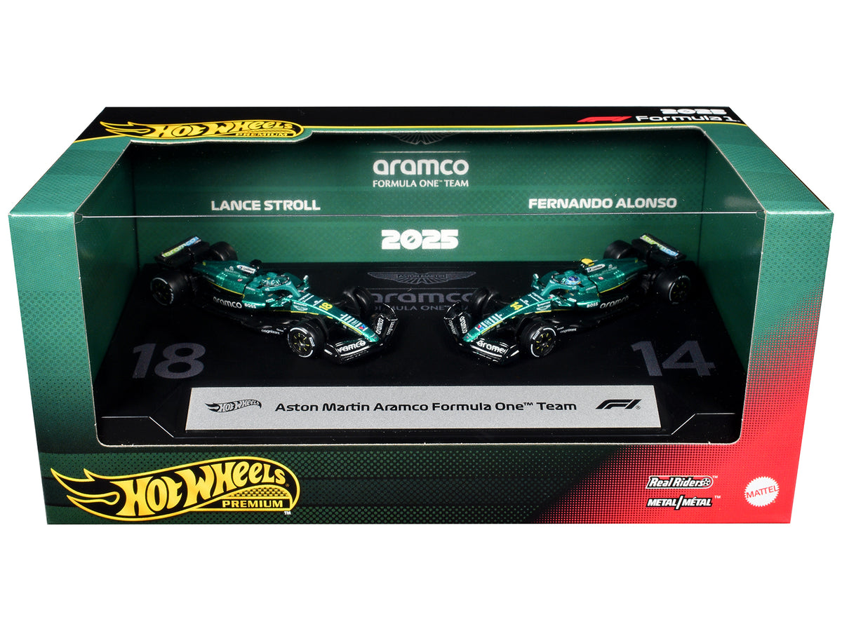 "Aston Martin Aramco Formula One Team" Formula One F1 World Championship (2025) 2 Piece Set Diecast Model Cars