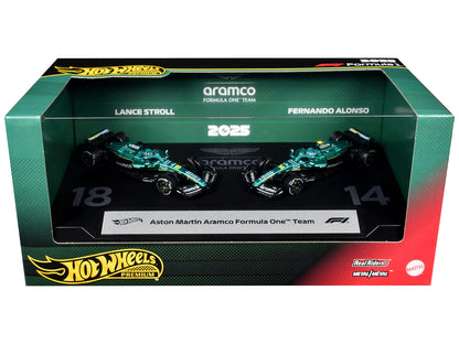 "Aston Martin Aramco Formula One Team" Formula One F1 World Championship (2025) 2 Piece Set Diecast Model Cars