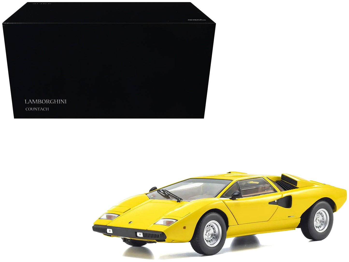 Lamborghini Countach LP 400 Yellow 1/18 Diecast Model Car