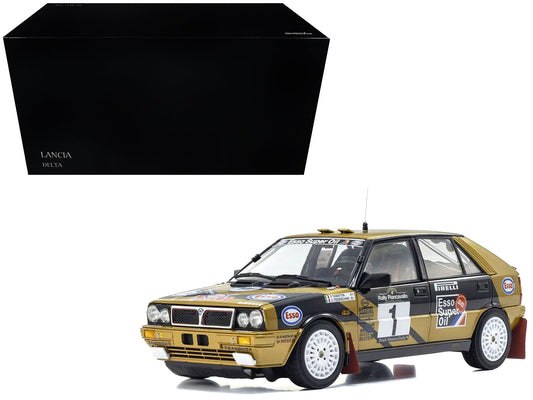 Lancia Delta HF 4WD #1 Fabrizio Tabaton - Luciano Tedeschini Winner "Rally Piancavallo" (1987) 1/18 Diecast Model Car