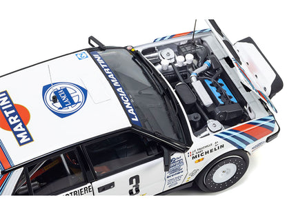 Lancia Delta HF 4WD #3 Juha Kankkunen - Juha Piironen "Martini Racing" Winner "Olympus Rally" (1987) 1/18 Diecast Model Car