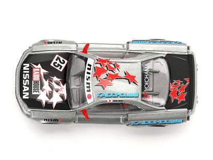 Nissan Skyline GT-R (R34) "Kaido Star Racing V1" RHD (Right Hand Drive) #25 Gray Metallic with Black Hood and Graphics (Designed