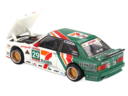 BMW M3 "Kaido Works Larry Chen V1" #29 "7-Eleven" White and Green with Graphics (Designed
