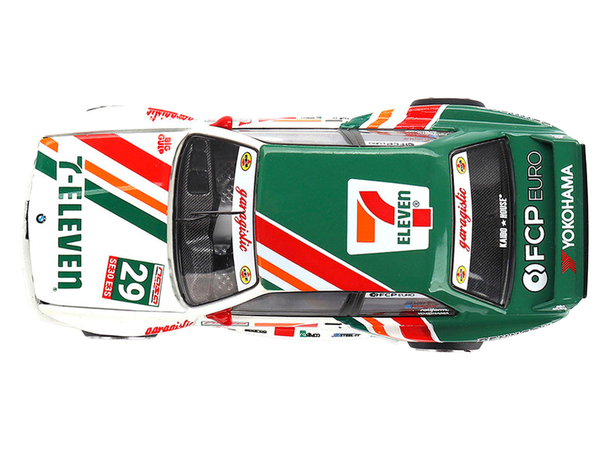 BMW M3 "Kaido Works Larry Chen V1" #29 "7-Eleven" White and Green with Graphics (Designed
