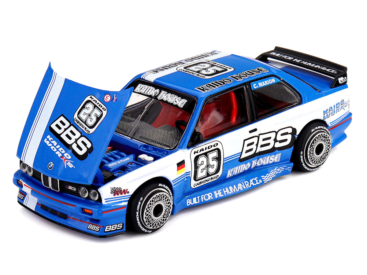 BMW M3 "Kaido Touring Champ V1" #25 Blue with White Stripes (Designed