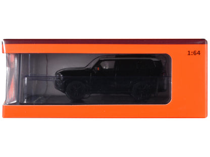 Toyota Land Cruiser Prado 250 Black with White Top 1/64 Diecast Model Car
