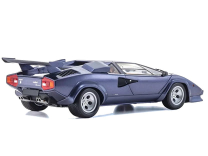 Lamborghini Countach LP 5000 Quattrovalvole Dark Blue Metallic 1/18 Diecast Model Car